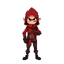 pixel red thief