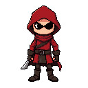 pixel red thief