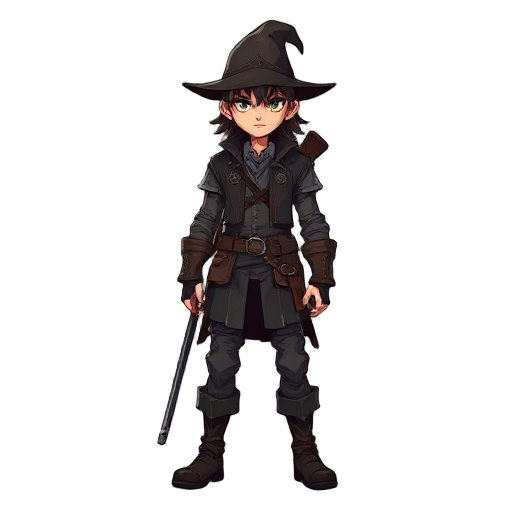 hunter, gothic, victorian era style, realistic