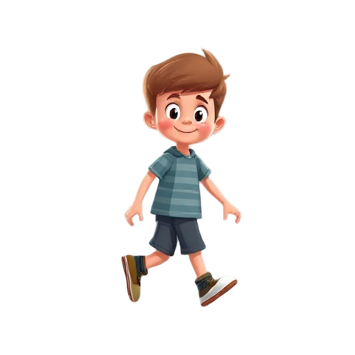 boy walking