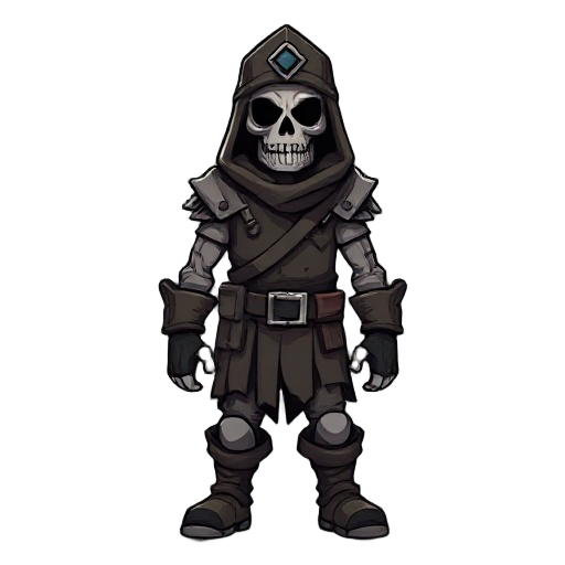 um minerador  , suas vestes sao ruins rasgadas de minerador  ,estilo dark fantasy  ele e um minerador seu corpo e meio morto vivo , animacao em 5 frames idle 