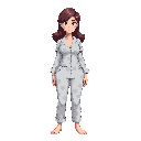 woman with big chests wearing pijama