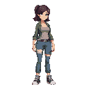 woman with big chests wearing casual clothing
