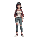 woman with really big chests wearing casual 21st-century clothing