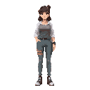 woman with big chests wearing casual 21st-century clothing