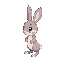 pixel rabbit,  side view, 16bit * 16bit