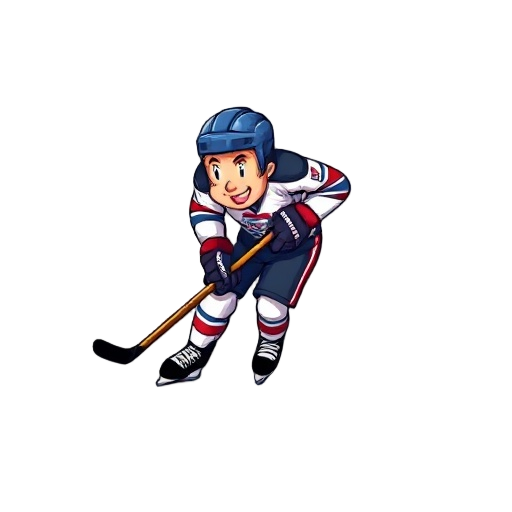 a hockey player sprite that looks like a nhl 94 skater for the sega genesis
