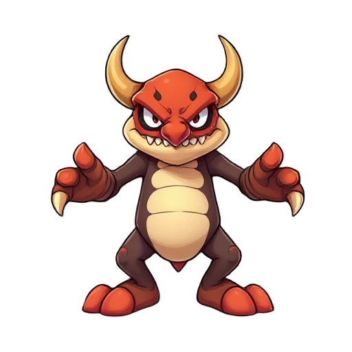 genérame un enemigo para un videojuego que cuando lo toque te haga daño (que tenga un caparazón de pinchos). que sea cuadrúpedo pero que no se le distingan las patas. que tenga el cuerpo como el de un caparazón de mario. que tenga la cabeza pequeña.