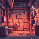 crie uma parede para um cenario de um jogo 2d, uma parede técnologica com tubo e cabos saindo dela. a parede não é 3d e sim 2d