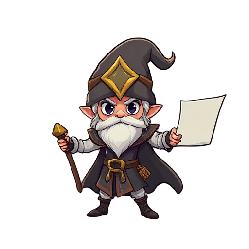 faça um personagem que é um mago com papel na mão quando ele tiver parado o papel vai ficar balançando levemente por causa do vento.