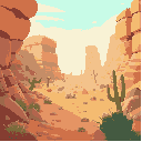 background for a desert biome