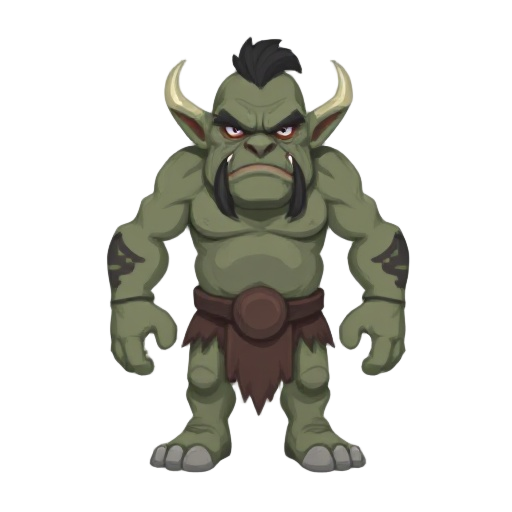 an pixelated ogre