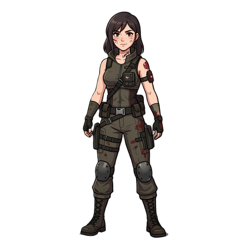 crie uma personagem inspirada na grace de resident evil 9 