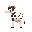 cartoon cow facing left