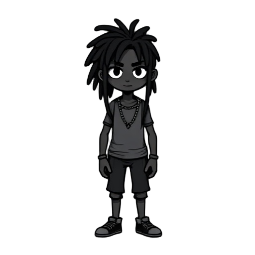 black undertale guy with dreads