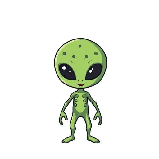 could you leave only the alien figure?