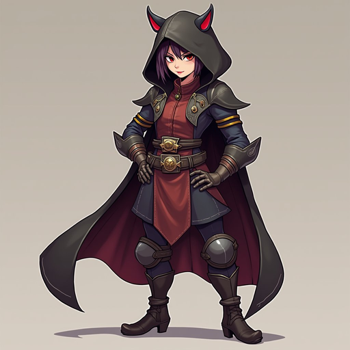 eu quero 1 personagem vestido com uma roupa e um capuz com penas de corvo segurando uma foice