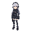 anime, girl, tactical, silver hair, headset, realistic proportions