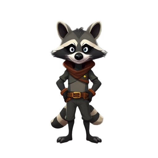 character that is a thief and is a racoon.