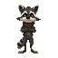 character that is a thief and is a racoon.