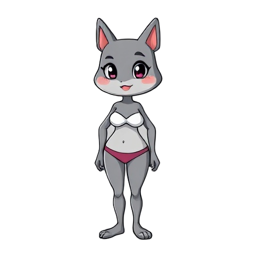 personagem careca, com apenas roupas intimas, estilo aprendiz, 