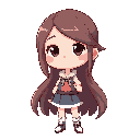 girl with white background
