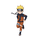 running naruto to the right