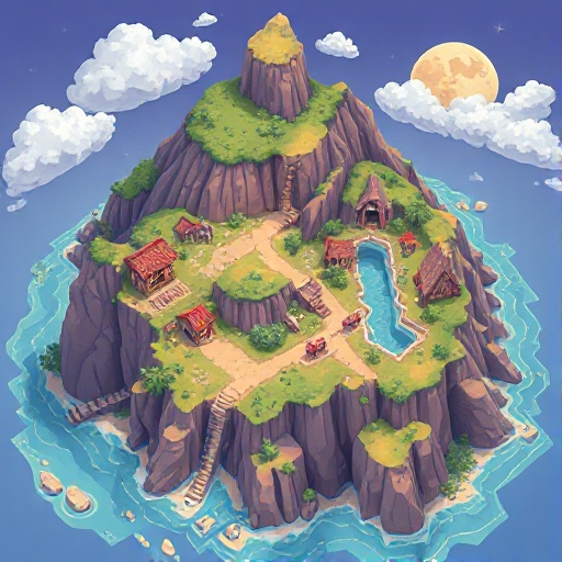 faça um mapa para o meu jogo bem detalhado com foco na cor roxa clara