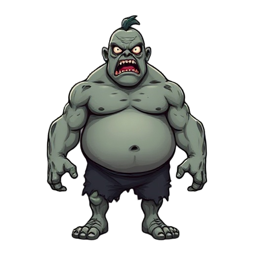 zombie fat  muscular