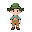 boy with green hat and farm suit