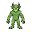 a green demon