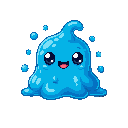 cute blue slime