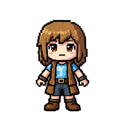 turn into a pixel rpg maker game character