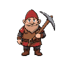 dwarf with pickaxe