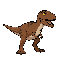 brown velociraptor inspired in jurassic park