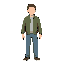 sprites man character idle, walk 