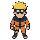 naruto, top down, idle.