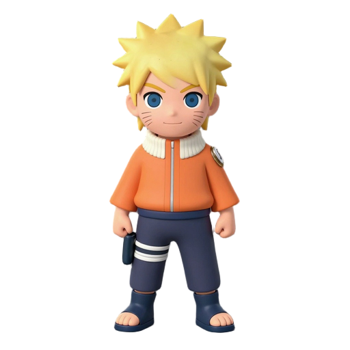 naruto (kid skin), idle, top down 3/4.