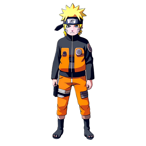 naruto,  idle , top down 3/4.