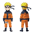 naruto (kid skin), idle, top down 3/4.