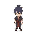 pain(yahiko), top down 3/4, idle.