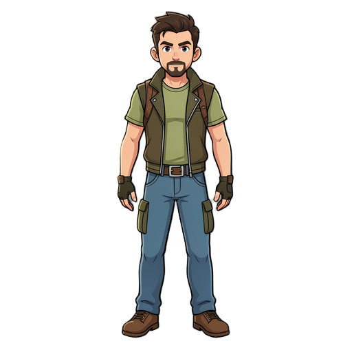 male protagonist in 2d