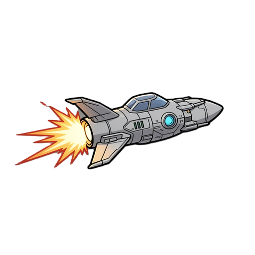 a space ship firing
