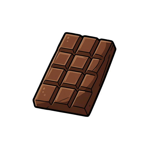 make a chocolate bar as if it were an item to be sold.