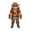 aventureiro iniciante de um mundo rpg