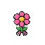 faça uma flor com patas de frente pequeno pixel 