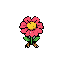 faça uma flor com patas e garras de frente pequeno pixel 