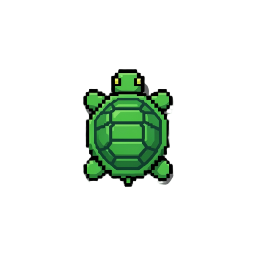 faça uma tartaruga de água pequeno pixel 