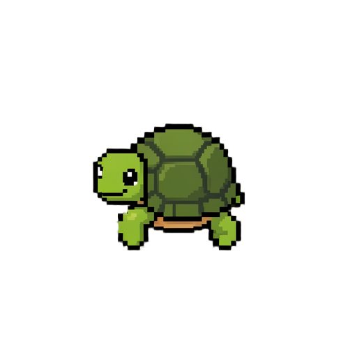 faça uma tartaruga sentada de água pequeno pixel 
