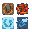 full elemental tilesets for earth, lava, ice, and wind